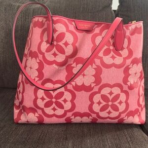 Kate Spade Flower Monogram Sutton Large Tote
